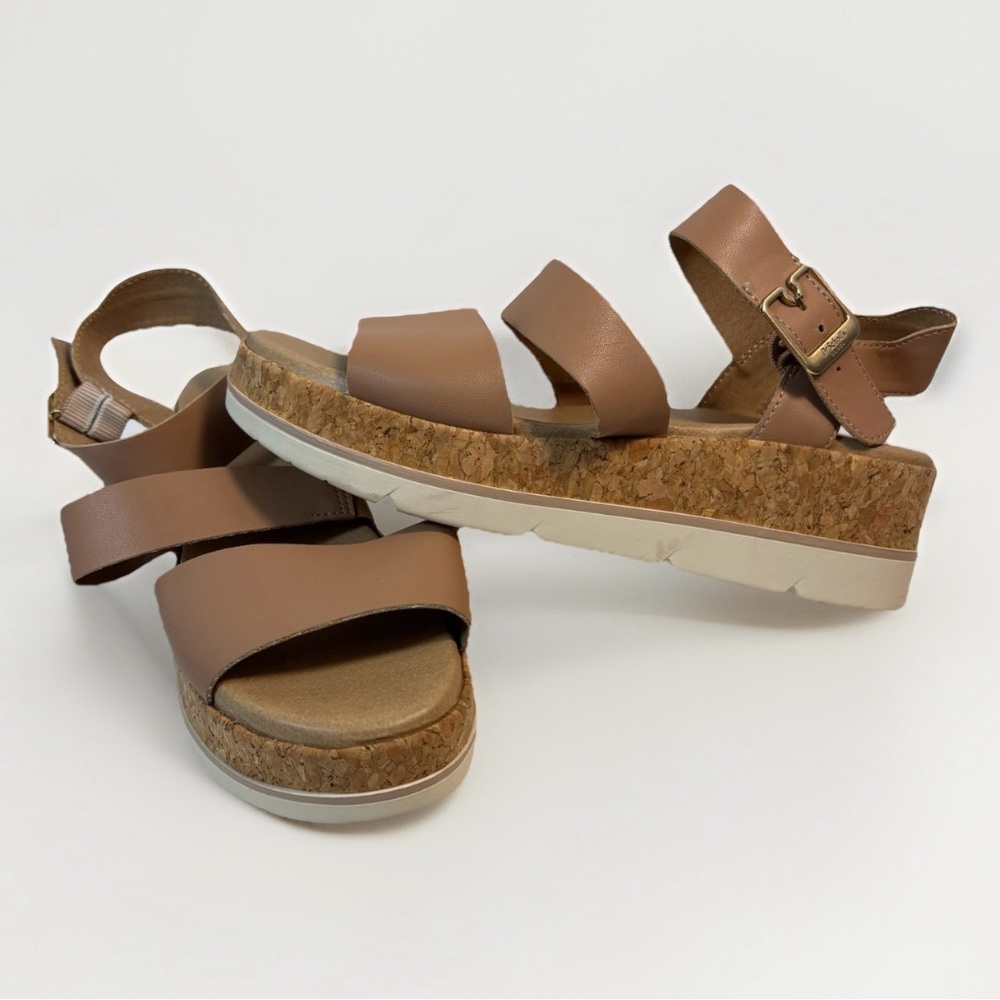 Dr. Scholl’s Once Twice Espadrille Platform Sandals – Women’s Tawny Brown Size 7